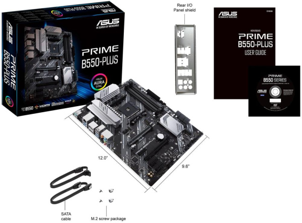Материнcька плата ASUS PRIME B550-PLUS sAM4 B550 4xDDR4 M.2 HDMI DP ATX