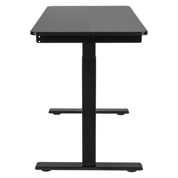 Стіл комп’ютерний 2E CE120B, висота 72-120см, механічний привід, стільниця 120x60см (чорний), металева база (чорна)