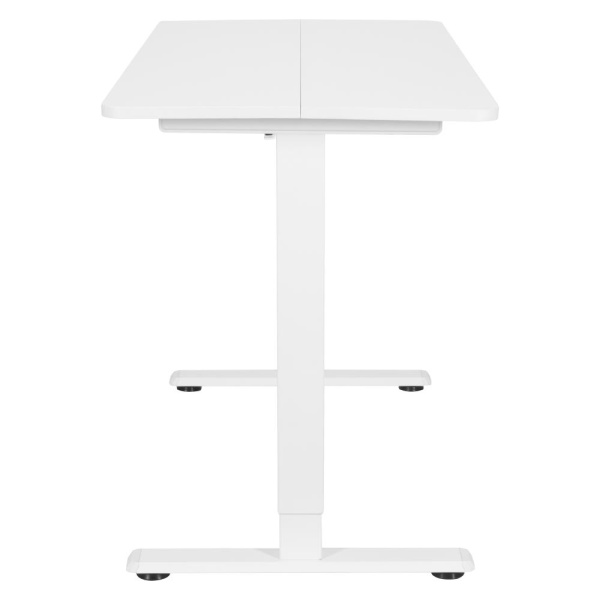 Стіл комп’ютерний 2E CE120W, висота 72-120см, електропривод, стільниця 120x60см (білий), металева база (біла)