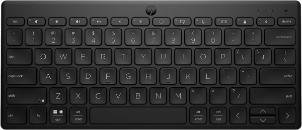 Клавіатура мембранна HP 350 Compact Multi-Device, 78key, BT, EN/UK, чорний