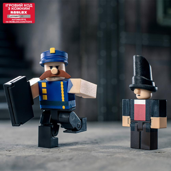 Ігрова колекційна фігурка Roblox Deluxe Mystery Pack Big Bank Robbery: Edguard & Boz
