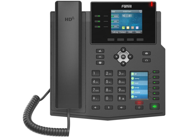 Телефон IP Fanvil X4U 2xGE LAN, 1xUSB-A, SIP, VPN, PoE, 2.8" кольоровий екран