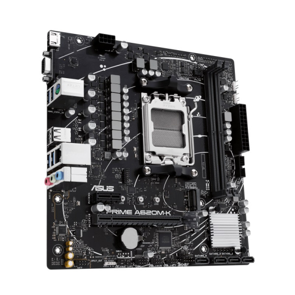 Материнcька плата ASUS PRIME A620M-K sAM5 A620 2xDDR5 HDMI D-Sub mATX