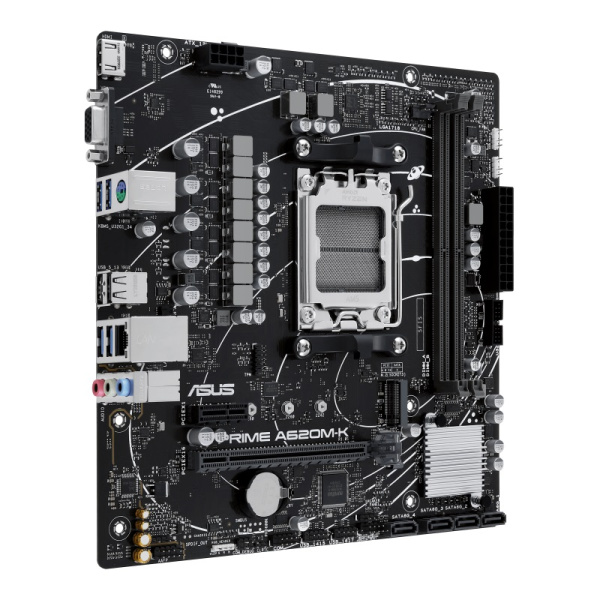 Материнcька плата ASUS PRIME A620M-K sAM5 A620 2xDDR5 HDMI D-Sub mATX