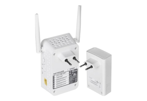 Комплект Адаптерів Powerline NETGEAR PLW1000, 1xGE, (PL1000 1шт, PLW1000 1шт)
