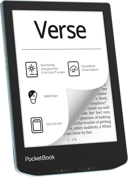 Електронна книга PocketBook 629 Verse, Bright Blue