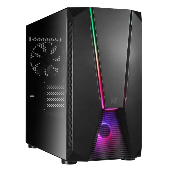 Корпус SilverStone Fara FAV1MB-PRO без БЖ, 2xUSB3.0, 2xUSB2.0, 1x120мм, ARGB VGA 379мм, LCS ready, TG Side Panel, mATX, чорний