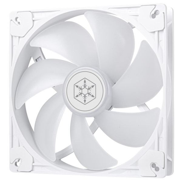 Корпусний вентилятор  SilverStone Vista VS140W ARGB, 140мм, 1600rpm, 4pin PWM, 3pin +5VARGB, 30.8dBa, білий