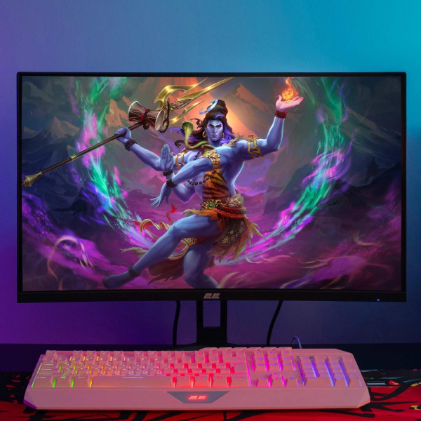 Монітор 2E GAMING 27" R2723BV HDMI, DP, MM, VA, 165Hz, 6ms, CURVED, FreeSync