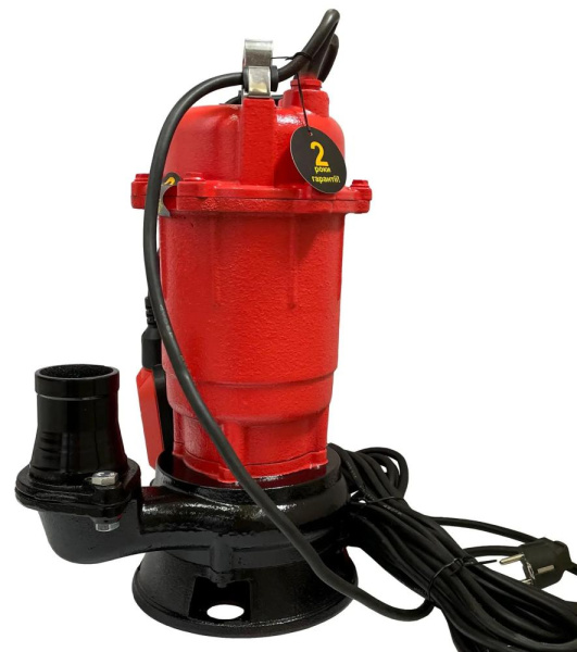 Насос фекальний Optima WQD 8-12 8000 л/год, вис. 12м, глиб. 5м, кабель 12м, 0.9 кВт
