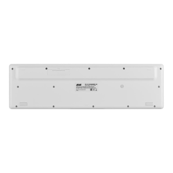 Клавіатура мембранна 2E KS260 106key, WL, EN/UK, білий