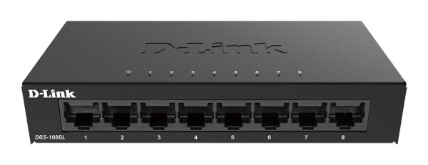 Комутатор D-Link DGS-108GL 8xGE, Некерований