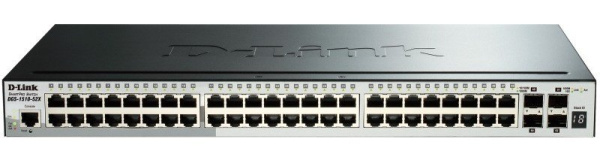 Комутатор D-Link DGS-1520-52 48xGE, 2x10GE, 2xSFP+, Керований, L2+