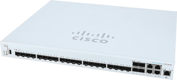 Комутатор Cisco CBS350 24xSFP+, 4x10GE Shared, Managed