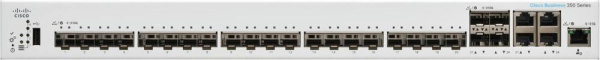 Комутатор Cisco CBS350 24xSFP+, 4x10GE Shared, Managed