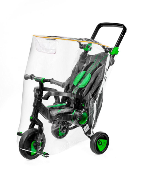 Триколісний велосипед Galileo Strollcycle Black зелений