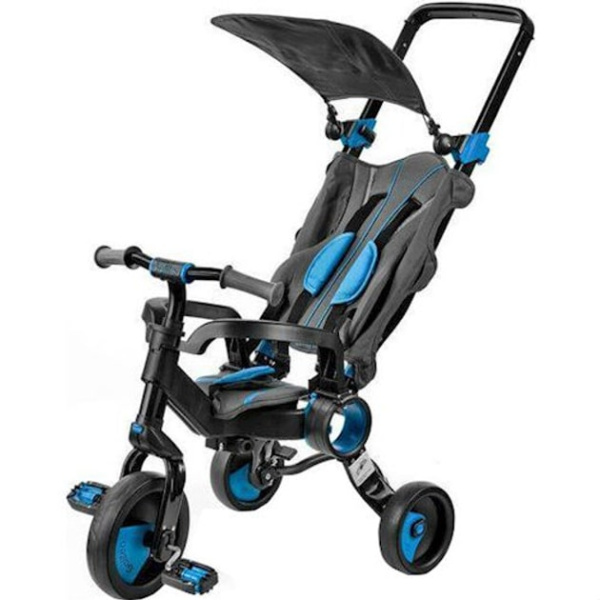 Триколісний велосипед Galileo Strollcycle Black синій
