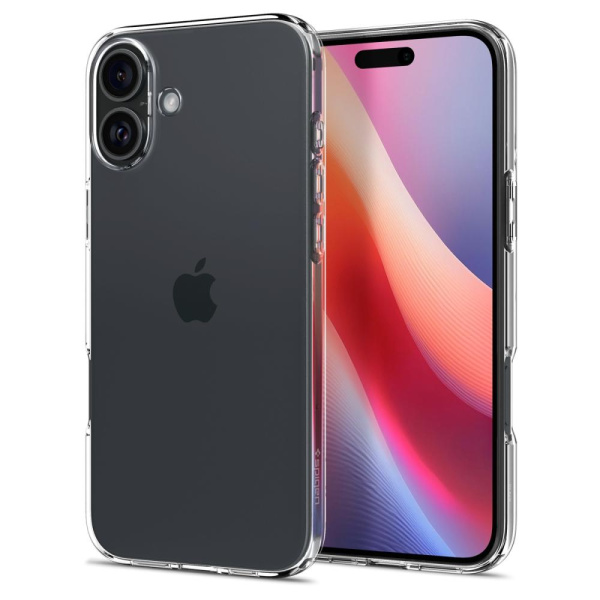 Чохол Spigen для iPhone 16, Liquid Crystal, Crystal Clear