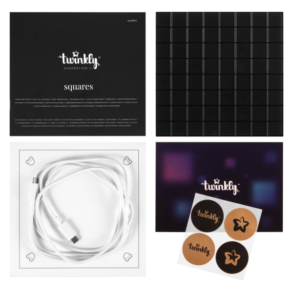 Панель Smart LED Twinkly Squares 1 Starter RGB IP20 16х16см USB-C