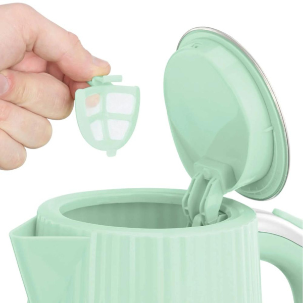 Електрочайник Russell Hobbs Eden, 1.7л, нержавіюча сталь, пластик, фісташковий