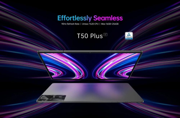 Планшет Teclast T50 Plus 11" 6ГБ, 256ГБ, LTE, 8000мА•год, Android, сірий