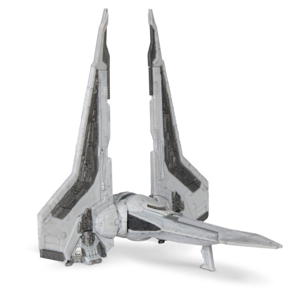 Ігрова колекційна фігурка Star Wars Medium Vehicle Транспорт та фігурка Kom'rk-Class Mandalorian Starfighter 12.5см