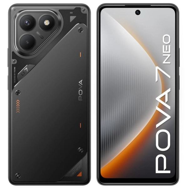 Смартфон TECNO POVA 7 Neo (LJ6) 6.78" 8/256ГБ, 2SIM, 7000мА•год, Geek Black