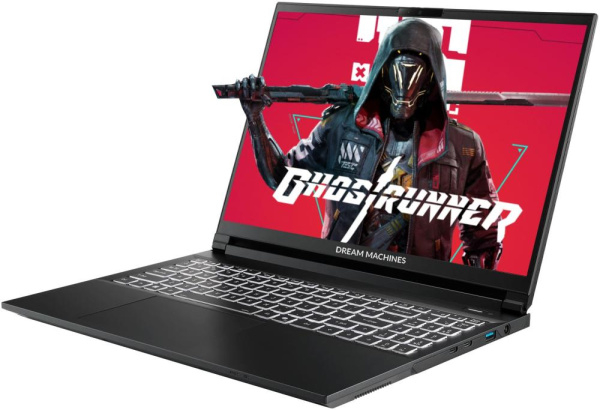 Ноутбук Dream Machines RT5060-15 15.6FHD+ IPS, AMD AI 9 HX 370, 32GB, F2TB, NVD5060-8, DOS, чорний