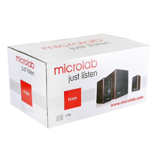 Акустична система MICROLAB FC-330 2.1, 56W, mini-jack, дерево
