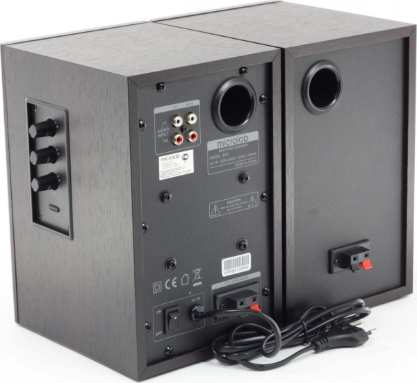 Акустична система MICROLAB B-72 2.0, 24W, mini-jack, чорний