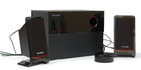Акустична система MICROLAB M-200 2.1, 40W, mini-jack, чорний