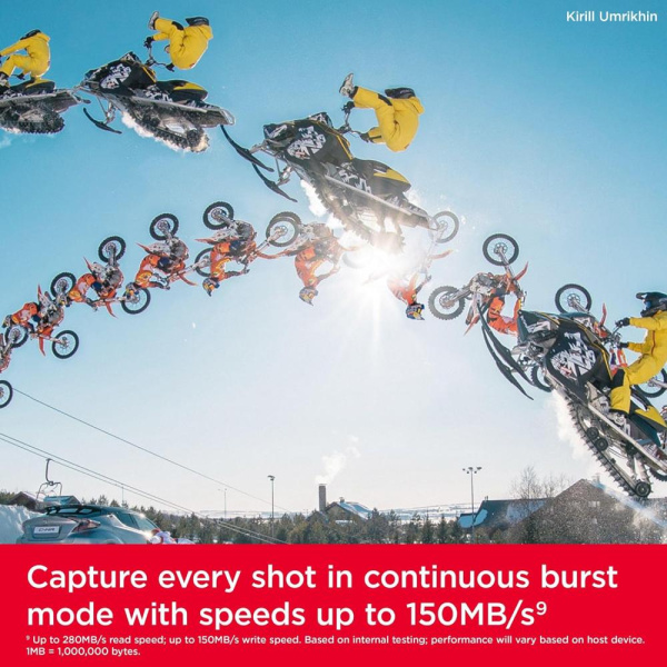 Карта пам'яті SanDisk SD   64GB C10 UHS-II U3 R280/W100MB/s Extreme Pro V60