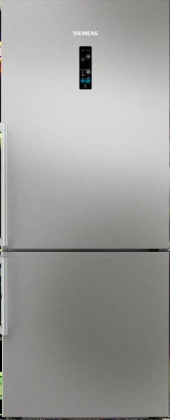 Холодильник Siemens з нижн. мороз., 186x75x78, xолод.відд.-357л, мороз.відд.-169л, 2дв., C, NF, дисплей, нерж