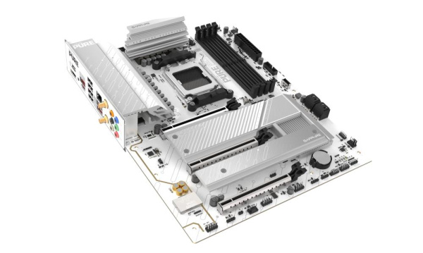 Материнcька плата SAPPHIRE PURE B850A WIFI7 sAM5 B850 4xDDR5 M.2 HDMI DP Wi-Fi BT ATX білий