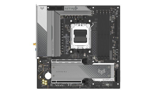 Материнcька плата SAPPHIRE NITRO+ B850M WIFI sAM5 B850 4xDDR5 M.2 HDMI DP Wi-Fi BT mATX