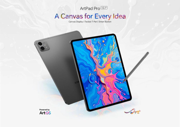 Планшет Teclast ArtPad Pro 12.7" 8ГБ, 256ГБ, LTE, 10000мА•год, Android, сірий