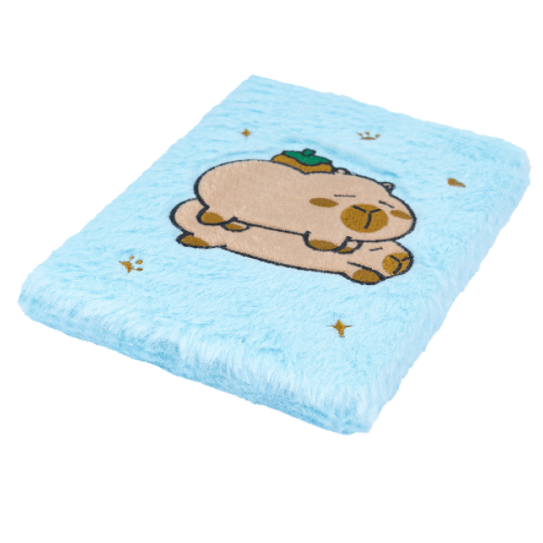 Блокнот плюшевий CAPYBARA 24, А5, 80 арк., клітинка, асорті, KIDS Line
