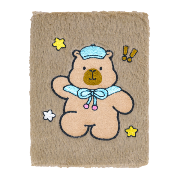 Блокнот плюшевий CAPYBARA 11, А5, 80 арк., клітинка, асорті, KIDS Line