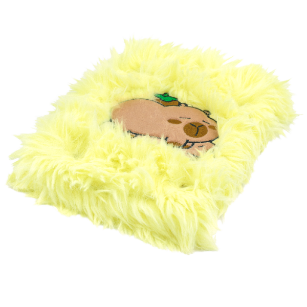 Блокнот плюшевий CAPYBARA 21, А5, 80 арк., клітинка, асорті, KIDS Line