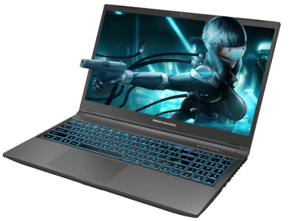 Ноутбук Dream Machines RG4050-15 15.6FHD IPS, Intel i7-13620H, 32GB, F1TB, NVD4050-6, DOS, чорний