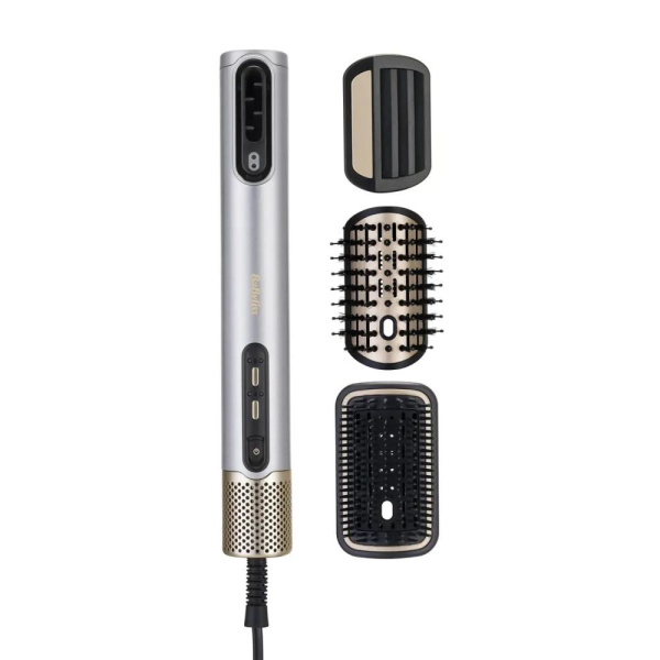 Фен-щітка Babyliss Limited Edition SilverGold, 1600Вт, 4 режими, іоніз-я, хол. обдув, кераміка, сірий