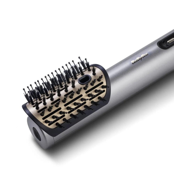 Фен-щітка Babyliss Limited Edition SilverGold, 1600Вт, 4 режими, іоніз-я, хол. обдув, кераміка, сірий