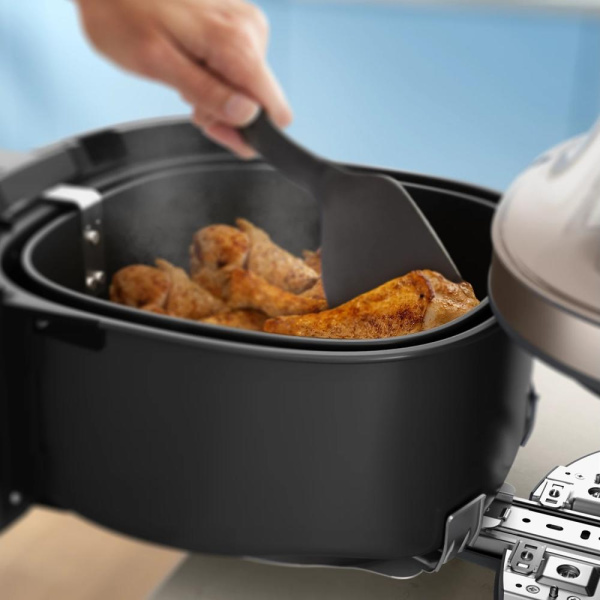 Мультипіч Philips Series 5000 OVI SteamFry 2000Вт, чаша-7.2л, сенсорне управл., 12 авто. програм, аксесуари, пластик, чорний