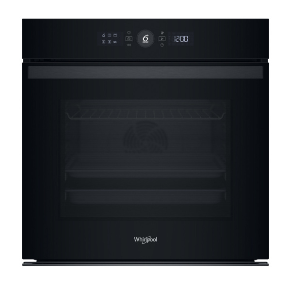 Духова шафа Whirlpool електрична, 73л, A+, дисплей, конвекція, телескопічні напрямні, чорний