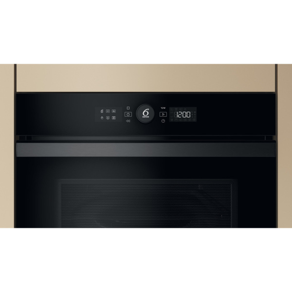 Духова шафа Whirlpool електрична компактна, 40л, дисплей, конвекція, ф-ція мікрохвиль, чорний