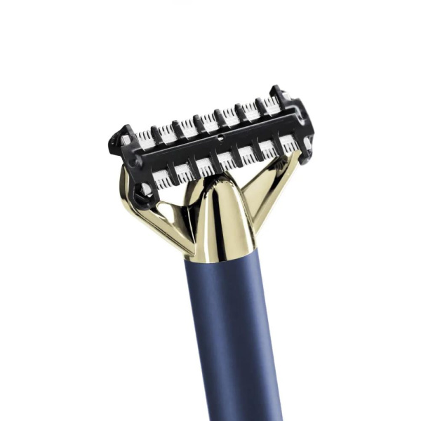 Тример Babyliss X- Blade Super-X Metal, для вусів та бороди, акум., насадок-4, кейс, підставка, сталь, синій