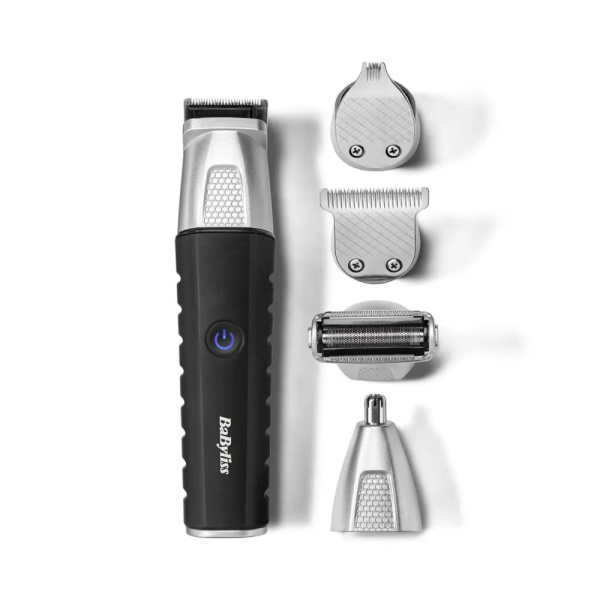 Набір для стрижки Babyliss Lithium Power, для бороди, вусів, голови, носа і тіла, акум., вібраційний мотор, насадок-10, сталь, чорний