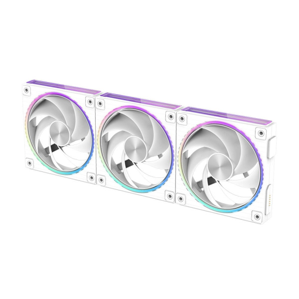 Корпусний вентилятор Zalman ZM-DF120R  ARGB,  120мм, 800-2300rpm, 4pin, PWM, 3pin+5VARGB, 34,5dBa, POGO pin, Magnetic,  Reversed, білий