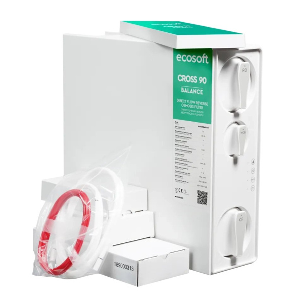 Фільтр зворотного осмосу Ecosoft Cross90 Balance, мембрана 600gpd