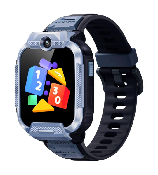 Дитячий годинник-телефон Mibro Z5, 1.69", 240x280, GPS, 2MP dual, 900мА·год, 2АТM, синій